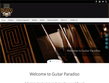 Tablet Screenshot of guitarparadiso.com